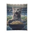 thumbnail image 1 of Halftime Football Feline: Screaming Sports Fan Cat Stadium Food Kitten - Bed, 1 of 5