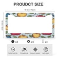 thumbnail image 3 of Cute Welcome Country Apple Fruit License Plate Cover 2 PCS Autumn Fall Fruit Car Tags Frames Holder for Women Men US Vehicles Standard 2 Holes Quality Aluminum Metal License Plate Frames, 3 of 6