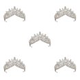 thumbnail image 3 of maskred Shining Wedding Tiaras Wide Application And Beautiful Creating Memorable Moments silver 5Set, 3 of 6