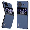 thumbnail image 1 of KAIYANG ABEEL For vivo X Flip Funda rígida con revestimiento de piel de vaca con textura de lichi Funda plegable para teléfono Estilo B vivo X Flip Azul, 1 of 4