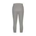 thumbnail image 7 of Plus Size Capri Leggings for Women Stretch Knee Length Pull On Capris Elastic Waist Casual Slim Fit Workout Pants Gray 4XL, 7 of 7