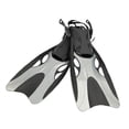 thumbnail image 1 of Almencla Palmes de Plongée Ouvert Talon Durable Réglable Palmes de Plongée en Apnée pour les Hommes Femmes Adultes Gris M, 1 of 8