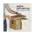thumbnail image 6 of SmoothMove Classic Moving/Storage Boxes, Half Slotted Container (HSC), Medium, 15" x 18" x 14", Brown/Blue, 8/Carton | Bundle of 5 Cartons, 6 of 8