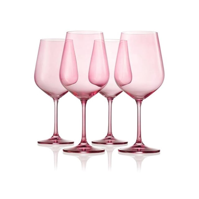Godinger 28514 Verre à Vin Rouge Pur&44; Rose - Lot de 4