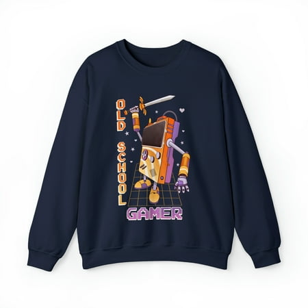 Old school gamer  8 bit Crewneck Sweatshirt