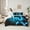 Blue, variant on Manfei Game Console Bedding Sets Twin Size, Neon Blue Gamepad Bed in a Bag Twin size, Modern Video Game Reversible Comforter Sets with Sheets, Ultra Soft Bedroom Decor, 7-Piece