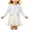 White, variant on Girl's Bolero Shrug Cardigan Sweaters with Bows Fall Clothes Dressy Cropped Sweater Cover Ups Size 9-10 Years