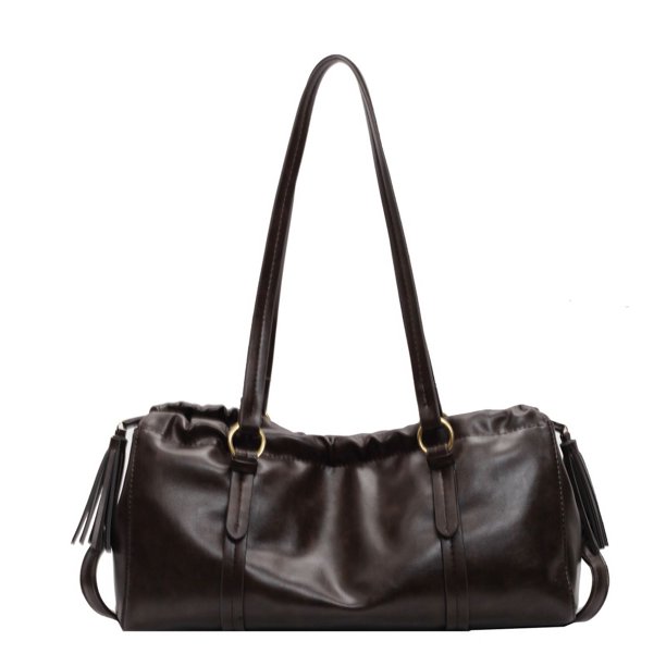 Bolso para Axila Mujer Retro Gran Capacidad Piel Sintética Color Sólido Viajes Al Aire Libre