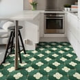 thumbnail image 3 of DEWOO Peel and Stick Floor Tile, Peel and Stick Flooring Self Adhesive, Waterproof Vinyl Flooring Suitable for Bathroom, Kitchen, Dark Green(12 x 12 In, 10PCS), 3 of 9