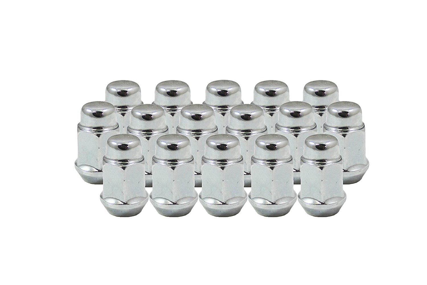 JDM UltraPremium Chrome M12x1.5 Wheel/Lug Nuts 1.4" Tall, ¾" Hex 16