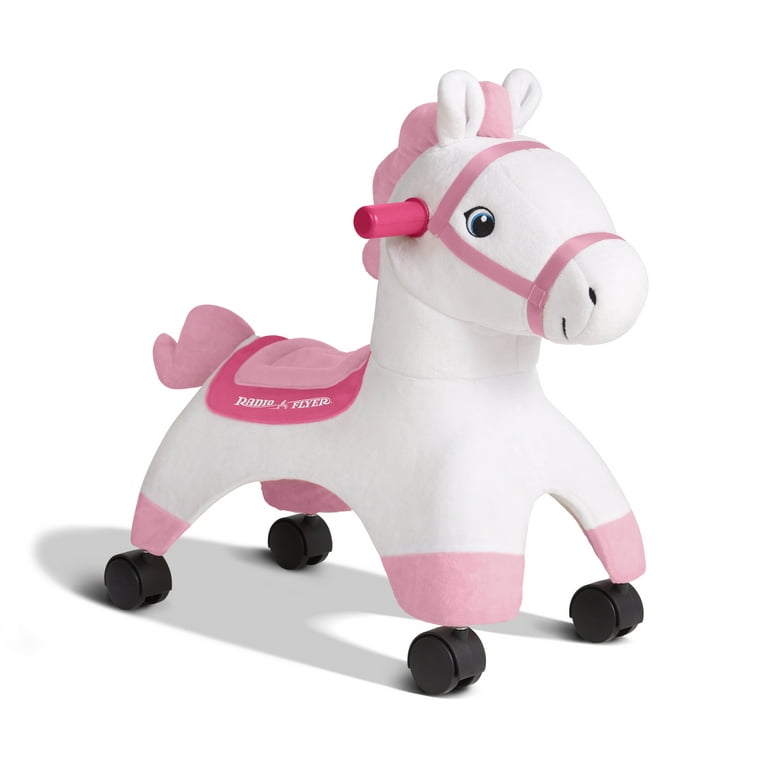 Radio Flyer, Socks: Rolling Pony, Plush Caster Ride-on Horse for