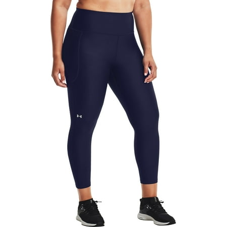 Under Armour Womens Heatgear High Rise Full Length Leggings Midnight Navy XS