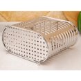 thumbnail image 2 of Soporte para palillos de acero inoxidable, soporte para vajilla, escurridor, cubertería, organizador de secado multiusos, herramientas de cocina para colgar en la pared (forma ovalada) Feliz Sencillez, 2 of 5