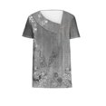 thumbnail image 4 of SDNall T-shirt Décontracté à Manches Courtes Imprimé Printemps/été pour Femmes avec Boutons, 4 of 9