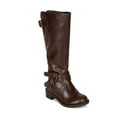 thumbnail image 1 of Happy Soda Bio-2S Leatherette Buckle Decor High Calf Motorcycle Riding Boot (Toddler/ Little Girl / Big Girl), 1 of 5