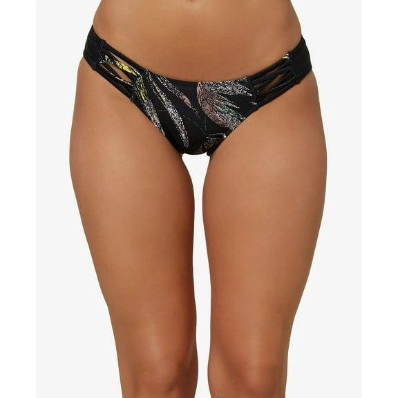 O'Neill BLACK Monsoon Strappy Active Bikini Swim Bottom, US X-Large (US 13)