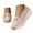 Beige, variant on IUJSOY Platform Loafers for Women Bow Penny Loafers Slip on Walking Shoes Wedges Nursing Shoes