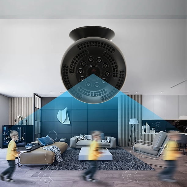 Mini Cámara Casera, Mini Cámara Wifi Reproducción Visión Nocturna Control De Aplicación 1080P 120 Gran Angular Para Reuniones
