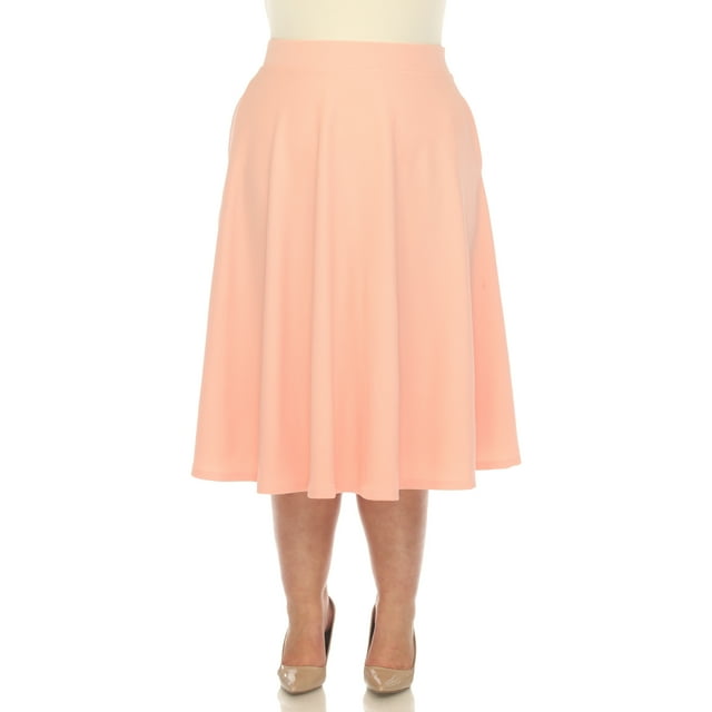 White Mark Jupe Midi Évasée Tasmin pour Femmes