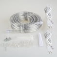 thumbnail image 3 of GUOTONG 50ft/15m Plug in LED Rope Lights, 540 Warm White LEDs, 110V, 2 Wire, Waterproof, Connectable,Power Socket Connector Fuse Holder, Indoor/Outdoor Use, Ideal for Backyards, De, 3 of 8