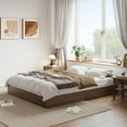 thumbnail image 4 of Solid Wood Platform Bed Frame, Floor-Standing, No Headboard, No Box Spring Needed, Noise-Free, Easy Assembly, Modern Minimalist Design, 4 of 6