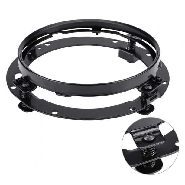 Anillo De Soporte Para Faro, Montaje De Acero Inoxidable Negro Galvanizado, Redondo De 7 Pulgadas Para