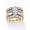 14k Gold-Plated Sterling Silver, variant on 4.56 TCW Marquise-Cut Cubic Zirconia 3-Piece Bridal Ring Set in Yellow Gold-Plated or Platinum-Plated Sterling Silver