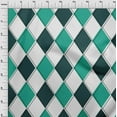 thumbnail image 4 of oneOone Silk Tabby Sea Green Fabric Argyle Sewing Craft Projects Fabric Prints By Yard 42 Inch Wide, 4 of 4