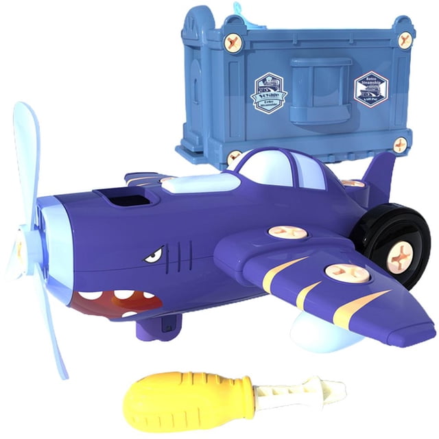 Take Apart Airplane Kids Toys Niños Ingeniería Building Play Kit Coche Eléctrico Construcción Juguetes De Aprendizaje Para Niños Grils Yuarrent FN007205-03