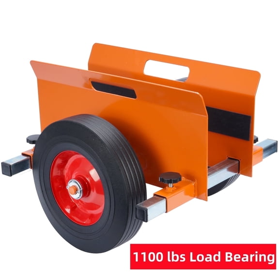 Ymokee 1100 lbs Load Panel Dolly, All Terrain Moving Panel Cart with 10" Solid Wheels, Adjustable Slab Dolly, Heavy Duty Drywall Door Cart