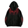 thumbnail image 4 of CONROSES Mens Zip Up Hoodies Graphic Y2K Long Sleeve Pullover Hoodie for Men Fall Streetwear Hooded Sweatshirts with Pocket, 4 of 4
