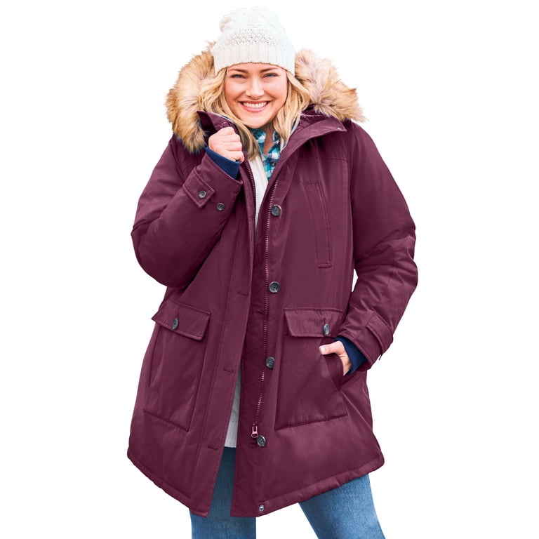 Woman Within Arctic Parka 34" Down-Blend Winter Coat photo 1
