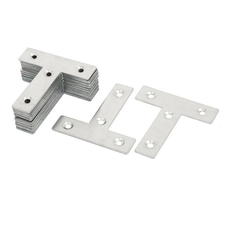 

Uxcell 60mmx60mm Metal T Shaped Flat Repair Plates Brackets Silver Tone 20pcs