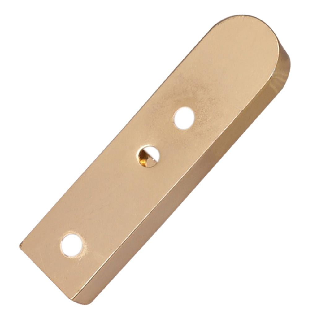 Dualoai 4PCS Bass Bridge W/ Screws For 4 String Electric Bass Guitar Accessories - gold,