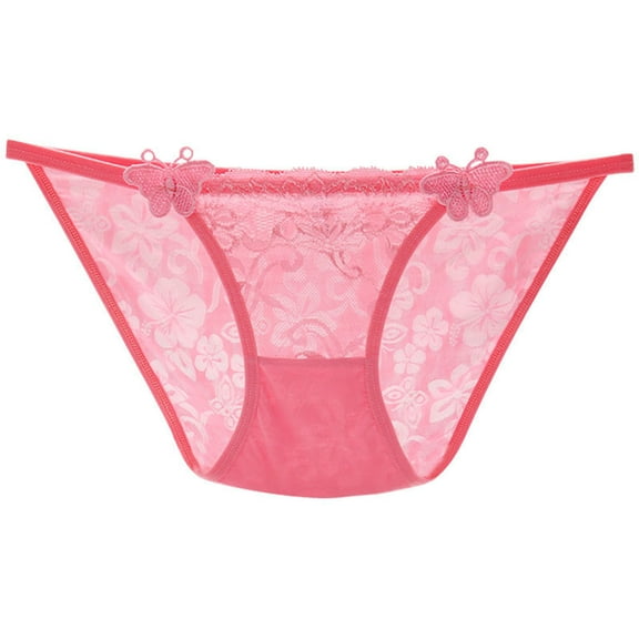 Lace Underwear for Women No Show Invisible Thongs Low Rise G-String Thongs