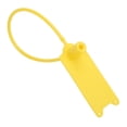 thumbnail image 4 of 100 Uds. Bridas de Cable desechables de 195mm, bridas antirrobo con cierre automático para ropa, Maleta, zapatos, etiqueta para bolsa (amarillo), 4 of 9