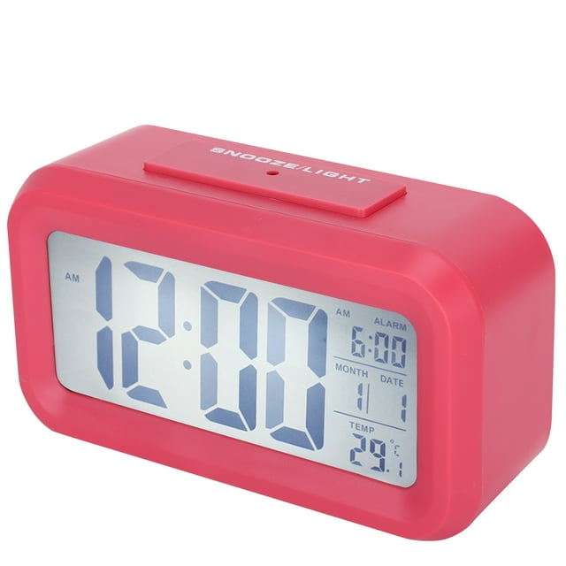 Reloj electrónico Bling Bling LCD grande Reloj de noche