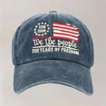 thumbnail image 6 of Men Hat Classic Embroidered Anniversary Baseball Cap Adjustable Snapback Hat for Men and Women, 6 of 6