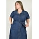thumbnail image 4 of Vestido largo de mezclilla Roman Fashion /Tallas Extras, 2723 (Azul dark) azul oscuro 38, 4 of 6