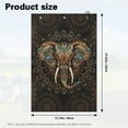 thumbnail image 7 of Yuyamidu Elephant Golf Towel Brown Boho Flowers Golf Ball Towel Coral Velvet Large Golf Accessories Soft Comfortable Fabric Lightweight and Easy to Carry Wipe Clubs Balls Sweaty Hands, 7 of 7
