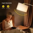thumbnail image 3 of SUNMORY Gold Floor Lamp with Remote, Modern Arc Floor Lamp with Stepless Dimmable Bulb, Tall Lamp for Living Room with Shade, 3 of 7