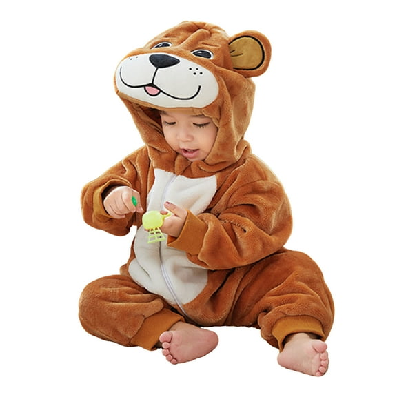 Baby Hooded Jumpsuit Unisex Toddler Romper Long Sleeve Bodysuit Baby Halloween Outfit Clothes 2-3 Years