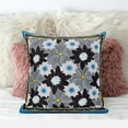 thumbnail image 4 of Amrita Sen Designs CAPL760BrCDS-ZP-26x26 26 x 26 in. Sun Flowers Broadcloth Indoor & Outdoor Zippered Pillow - Grey, Brown & Blue, 4 of 5