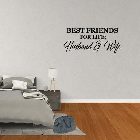 Wall Decal Quote Best Friends For Life Husband And Wife Art Words Lettering