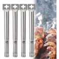 thumbnail image 1 of 4 Pcs Brûleur Droit de Remplacement pour Barbecue à Gaz Universel Réglable en Acier Inoxydable, 1 of 1