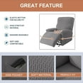 thumbnail image 3 of Recliner Slipcovers -Pieces Lazyboy Recliner Covers Recliner Couch Covers Recliner Chair Cover Non Slip Reclining Slipcovers with Storage Pockets Furniture Protector for Living Room, 3 of 8