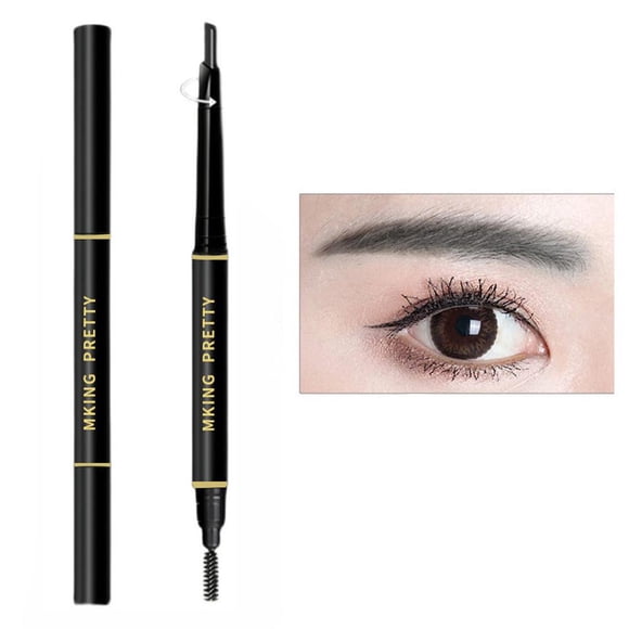 No. 1 Black (A)$Double-headed automatic eyebrow pencil eyebrow powder waterproof and sweat-proof long-lasting not easy to smudge beginner eyebrow brush cosmetics coloring three-dimensional