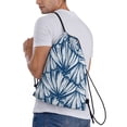 thumbnail image 3 of Easygdp Blue Shells Drawstring Backpack, Beach Sackpack, Travel Sackpack Lightweight for Sports, Gym, Travel, Swimming - Medium, 3 of 9