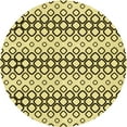 thumbnail image 1 of Ahgly Company Machine Washable Indoor Round Transitional Oak Brown Area Rugs, 3' Round, 1 of 7