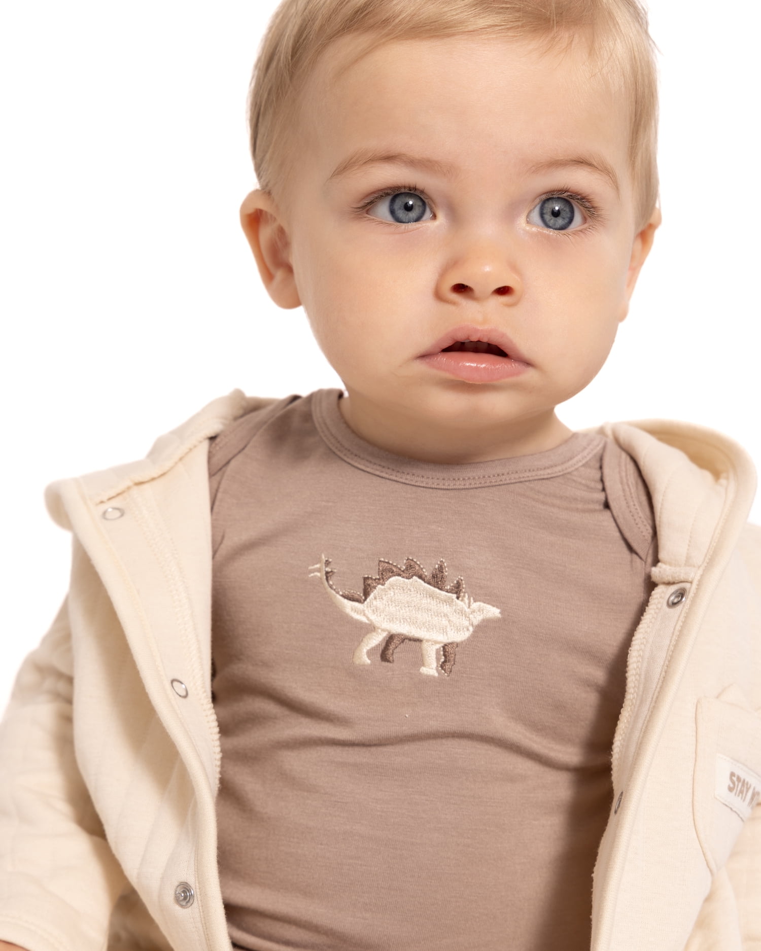 Jurassic World Baby Unisex Hooded Cardigan, Bodysuit and Pants, 3-Piece Outfit Set, Sizes Newborn-18M